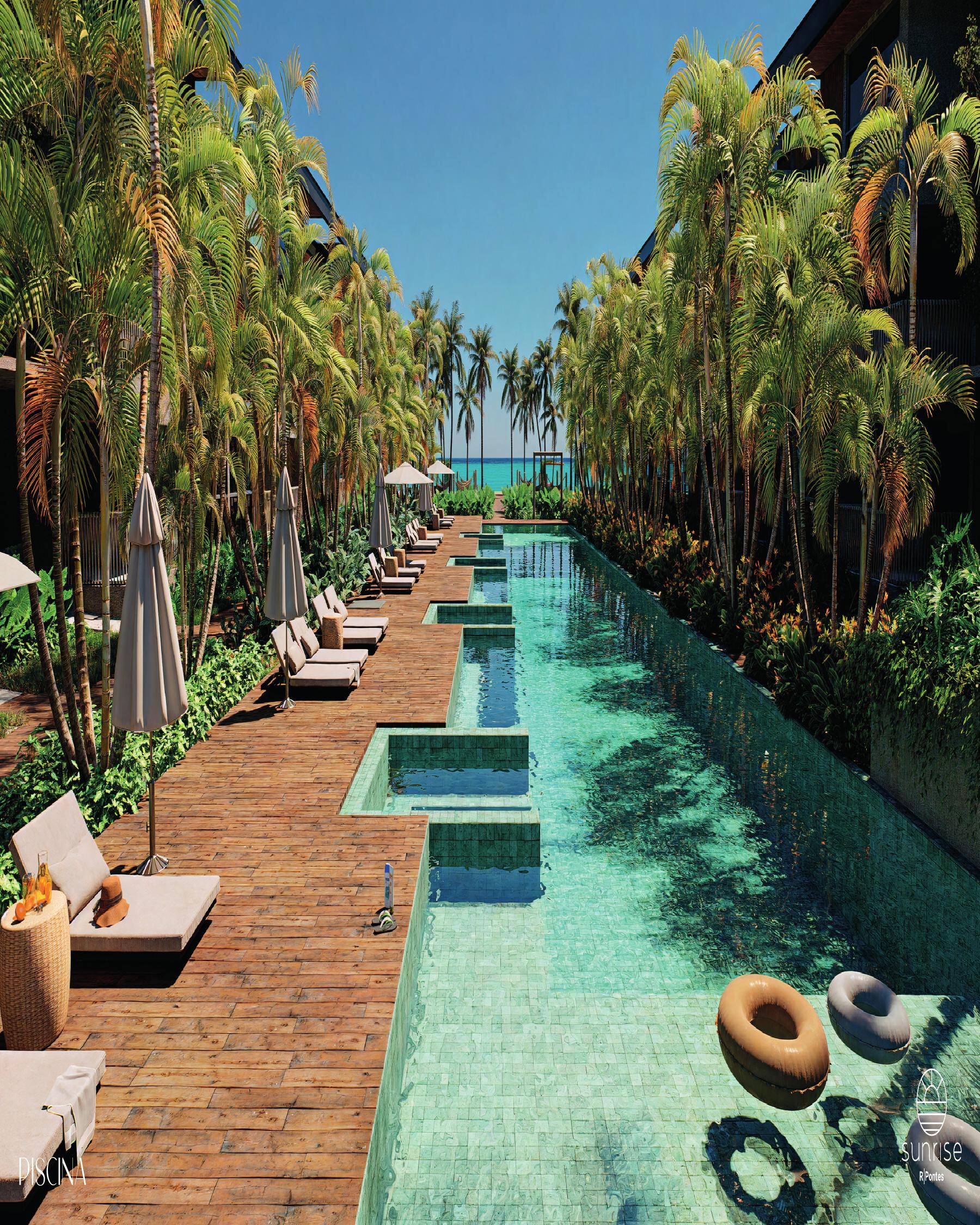 Piscina central do Sunrise